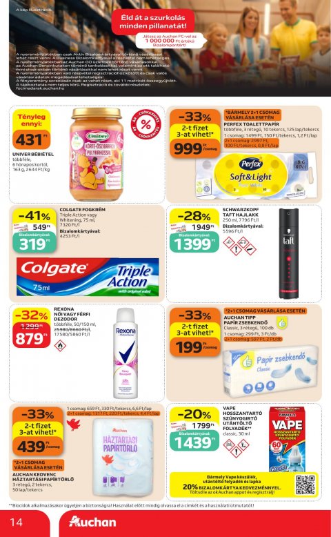 AUCHAN Szupermarket akciós újság