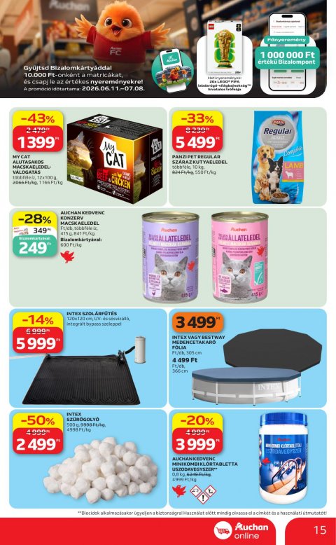 AUCHAN Szupermarket akciós újság