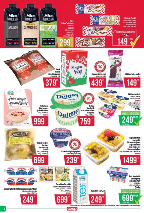 COOP Tisza akciós újság