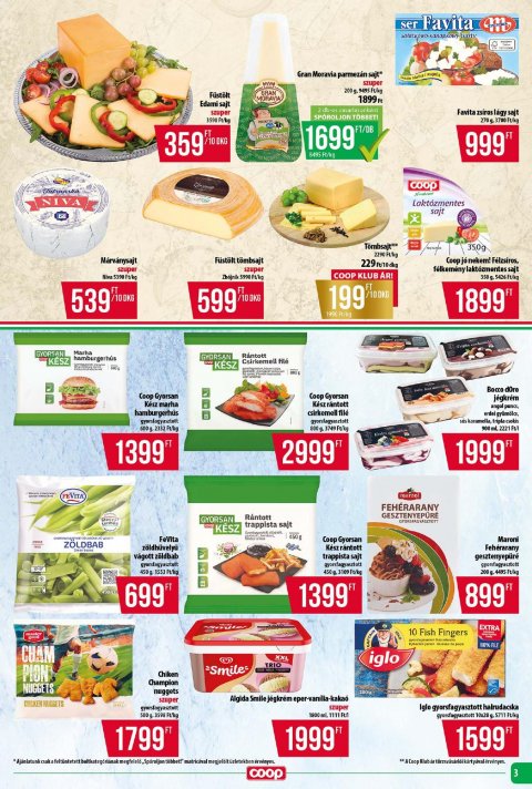 COOP Tisza akciós újság