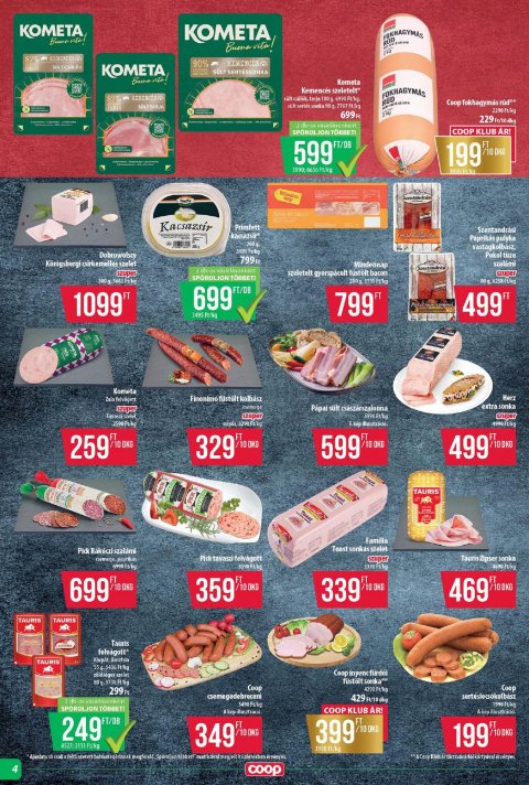 COOP Tisza akciós újság