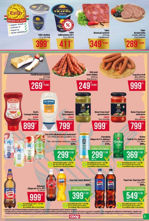 COOP Tisza akciós újság