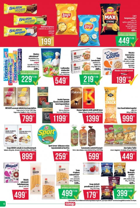 COOP Tisza akciós újság