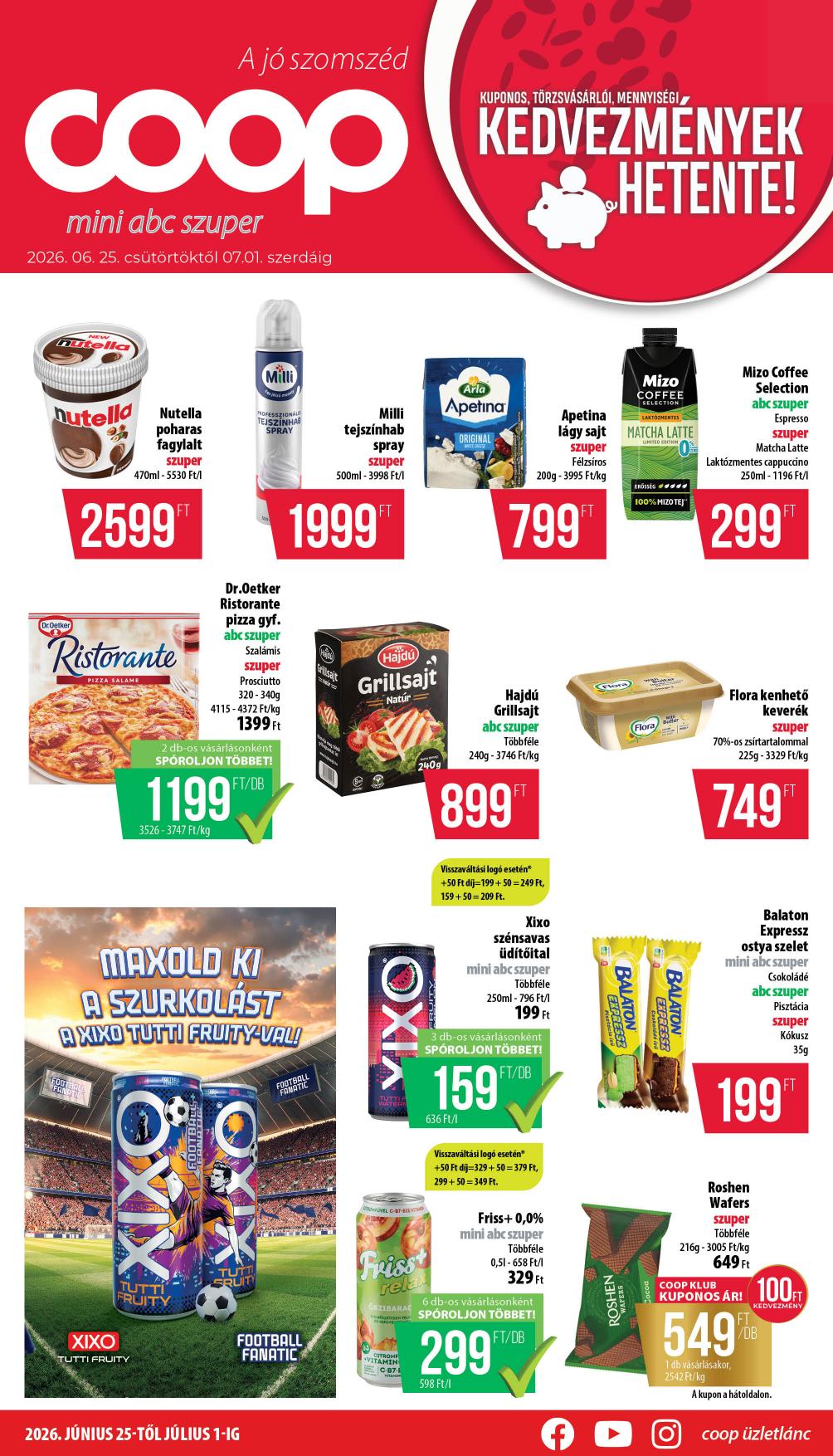 COOP Nyírzem akciós újság od 25. 6. 2026 do 1. 7. 2026