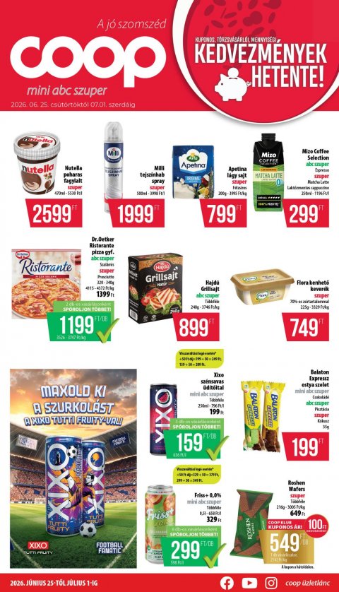 COOP Nyírzem akciós újság od 25. 6. 2026 do 1. 7. 2026