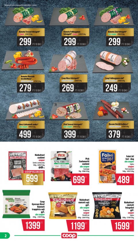 COOP Nyírzem akciós újság