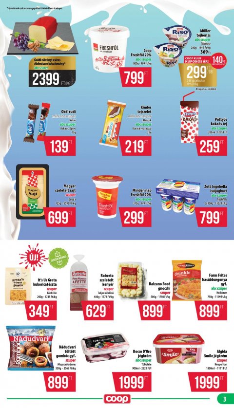 COOP Nyírzem akciós újság