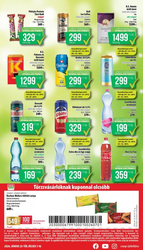 COOP Nyírzem akciós újság