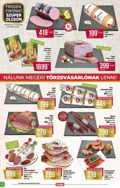COOP Alföld akciós újság
