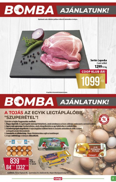 COOP Alföld akciós újság