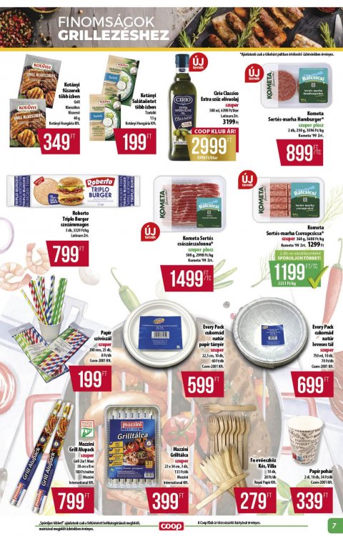 COOP Alföld akciós újság