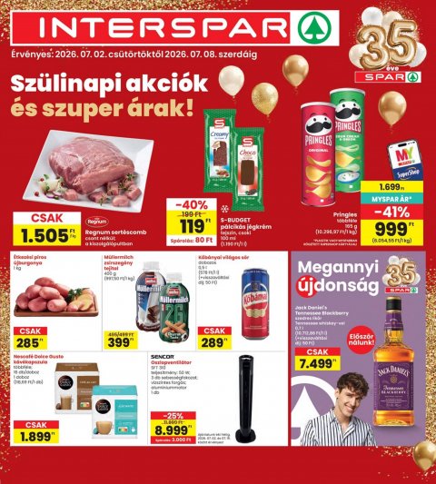 INTERSPAR akciós újság od 2. 7. 2026 do 8. 7. 2026