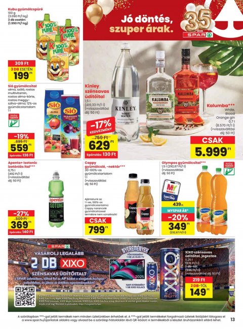 SPAR akciós újság