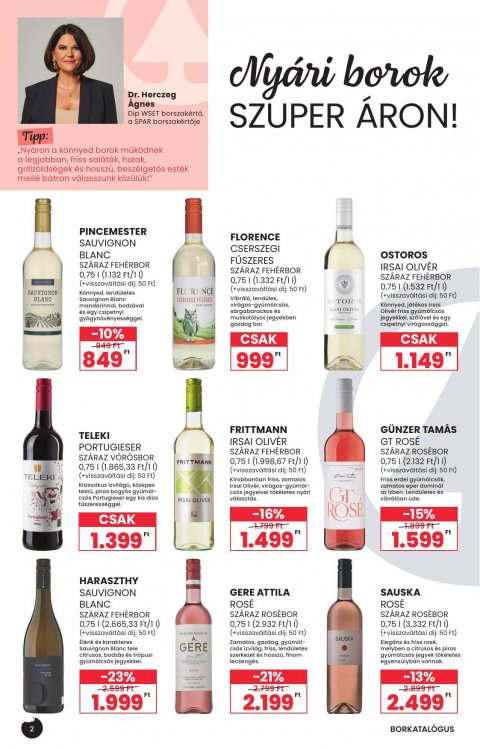 SPAR Bor nyár akciós újság