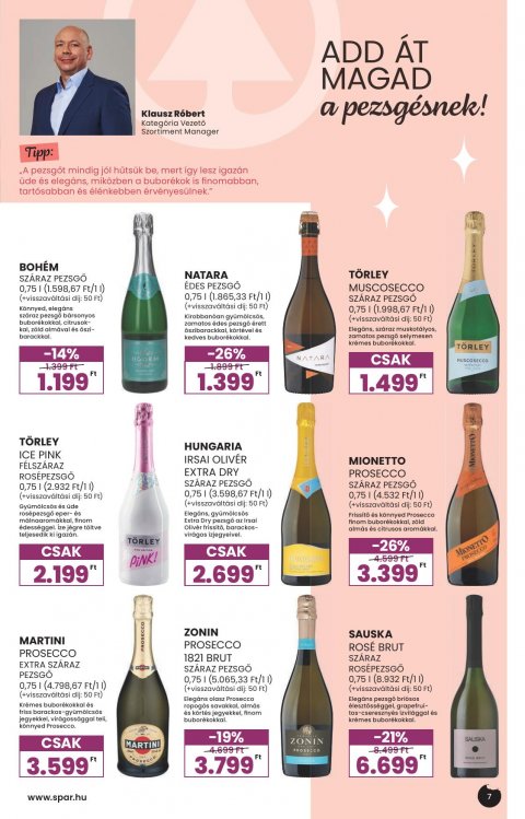 SPAR Bor nyár akciós újság
