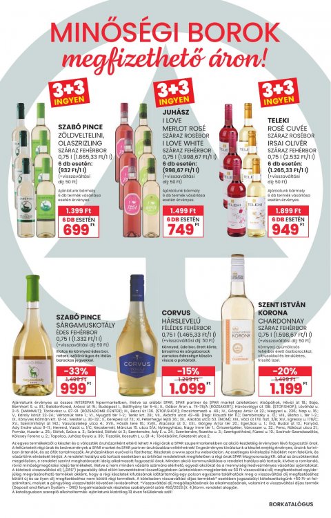 SPAR Bor nyár akciós újság