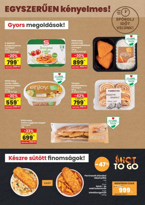 SPAR Dunakeszi nyitás akciós újság