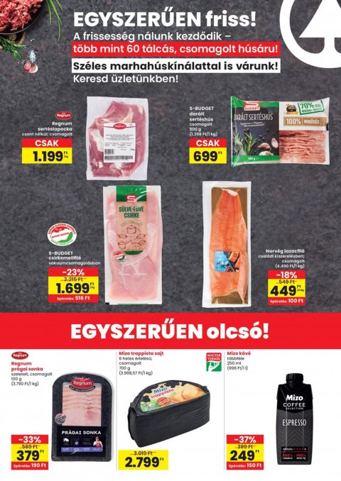 SPAR Dunakeszi nyitás akciós újság