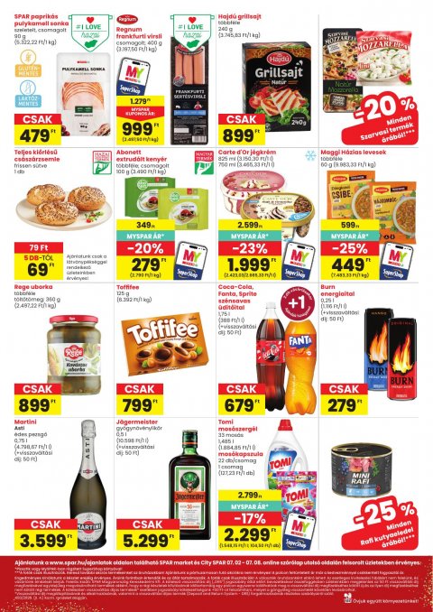 SPAR Market és City Spar akciós újság