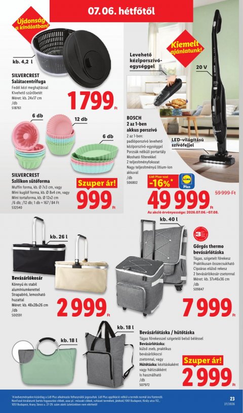 LIDL Nonfood akciós újság