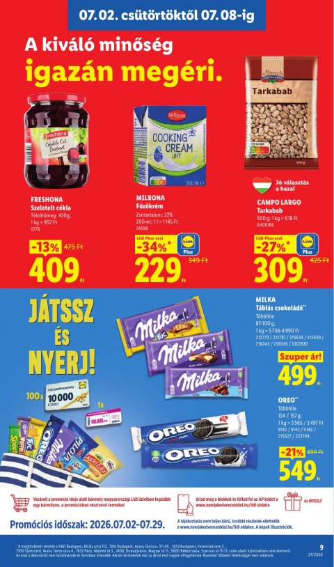 LIDL akciós újság