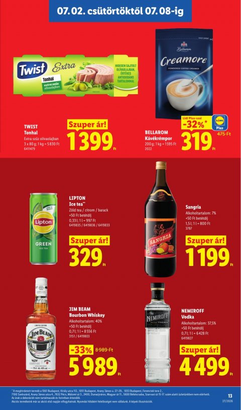 LIDL akciós újság