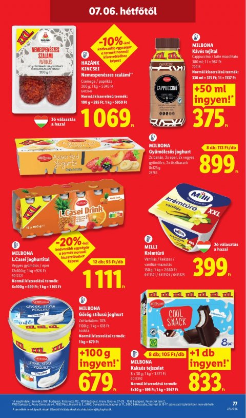 LIDL akciós újság