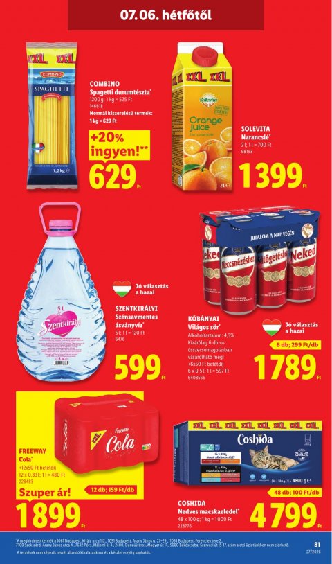 LIDL akciós újság