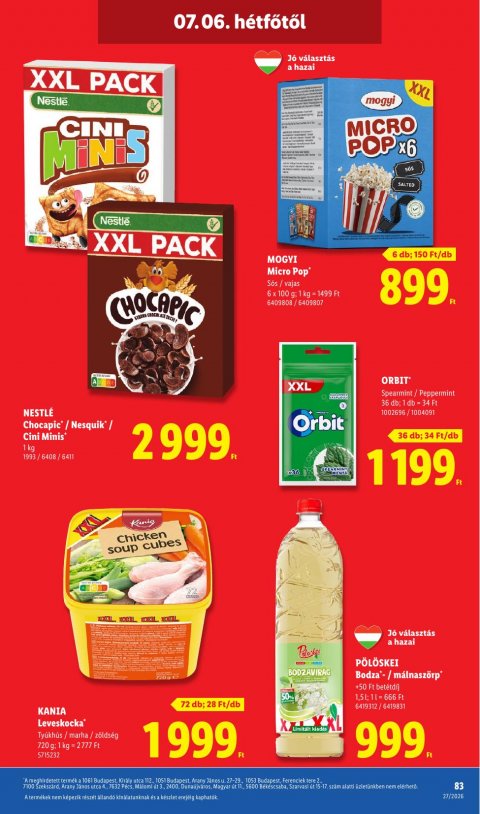 LIDL akciós újság