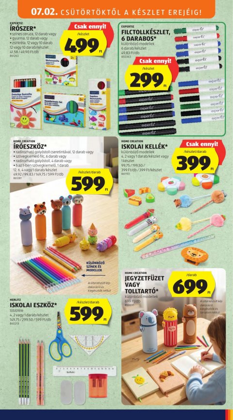 ALDI Középső sor akciós újság