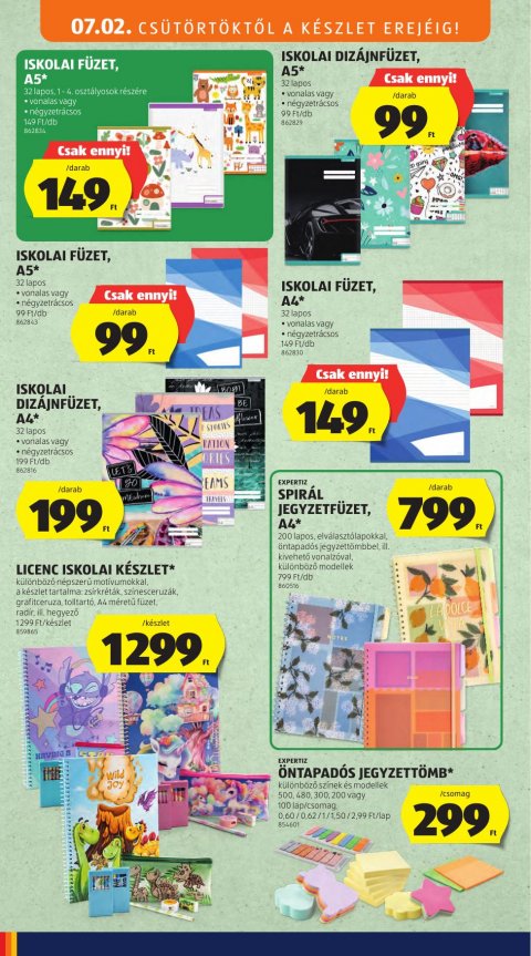 ALDI Középső sor akciós újság