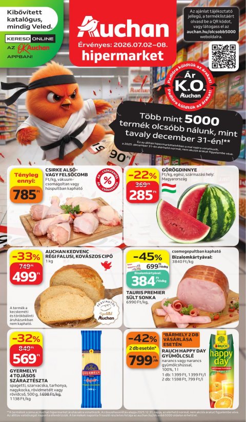 AUCHAN Hipermarket akciós újság od 2. 7. 2026 do 8. 7. 2026