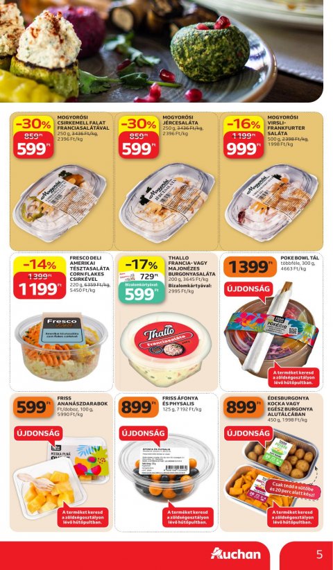 AUCHAN Hipermarket Hidegkonyha akciós újság