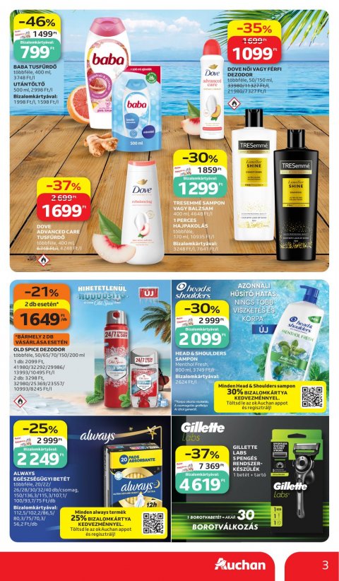 AUCHAN Hipermarket Szépség akciós újság
