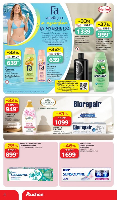 AUCHAN Hipermarket Szépség akciós újság