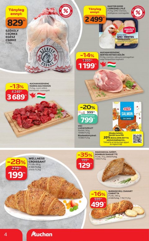 AUCHAN Szupermarket akciós újság