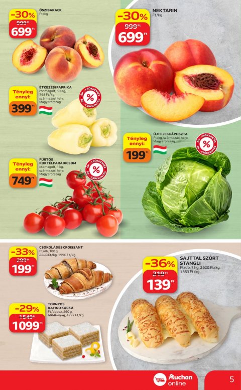 AUCHAN Szupermarket akciós újság