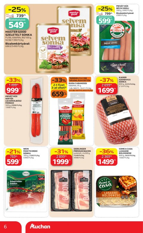 AUCHAN Szupermarket akciós újság