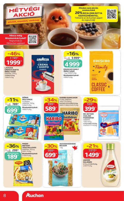AUCHAN Szupermarket akciós újság