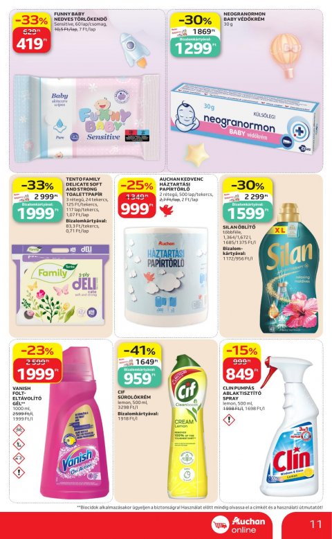 AUCHAN Szupermarket akciós újság