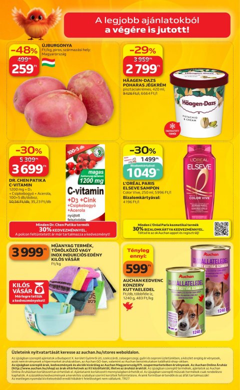AUCHAN Szupermarket akciós újság