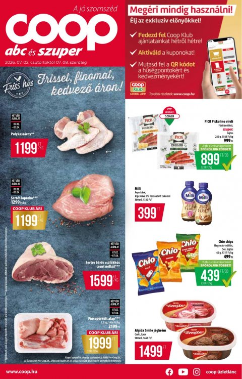 COOP országos akciós újság od 2. 7. 2026 do 8. 7. 2026