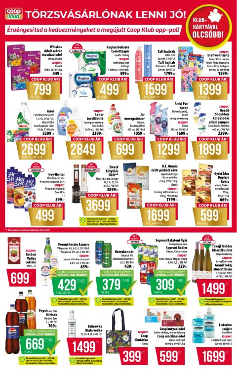 COOP országos akciós újság