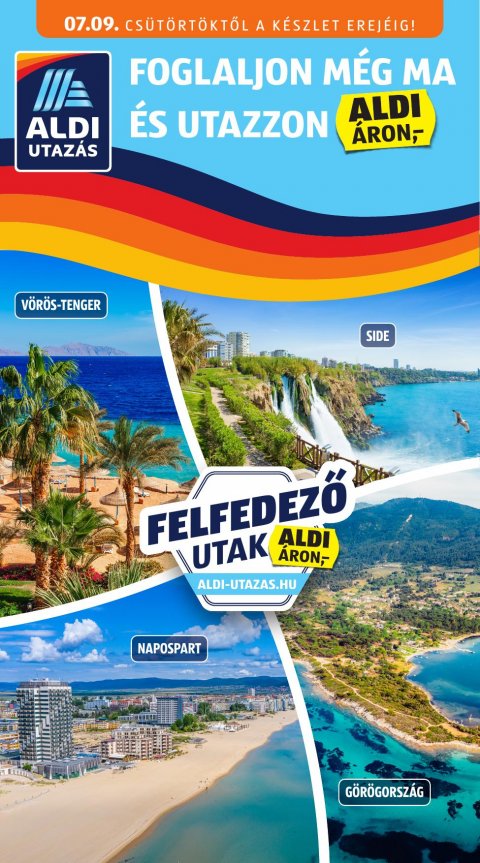 ALDI Utazás akciós újság od 9. 7. 2026 do 9. 7. 2026