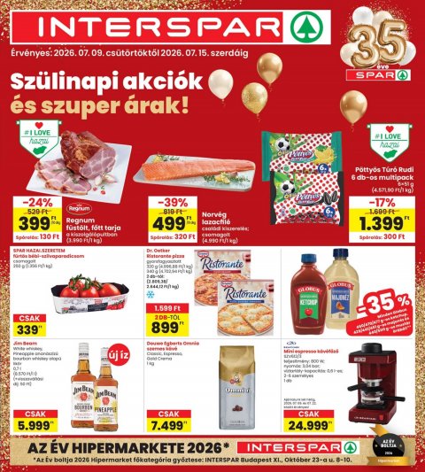INTERSPAR akciós újság od 9. 7. 2026 do 15. 7. 2026