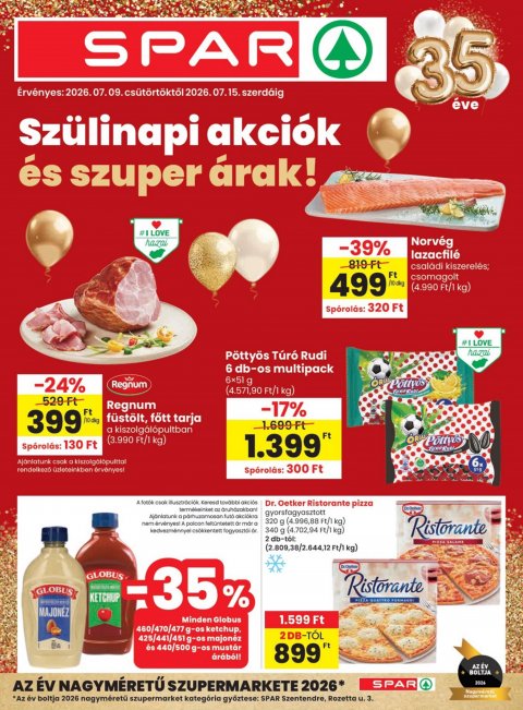 SPAR akciós újság od 9. 7. 2026 do 15. 7. 2026