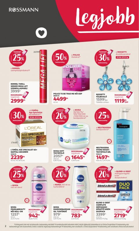ROSSMANN akciós újság