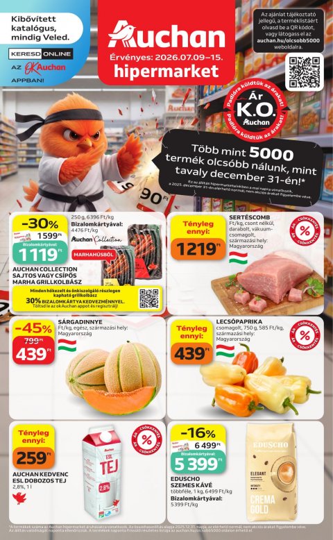 AUCHAN Hipermarket akciós újság od 9. 7. 2026 do 15. 7. 2026