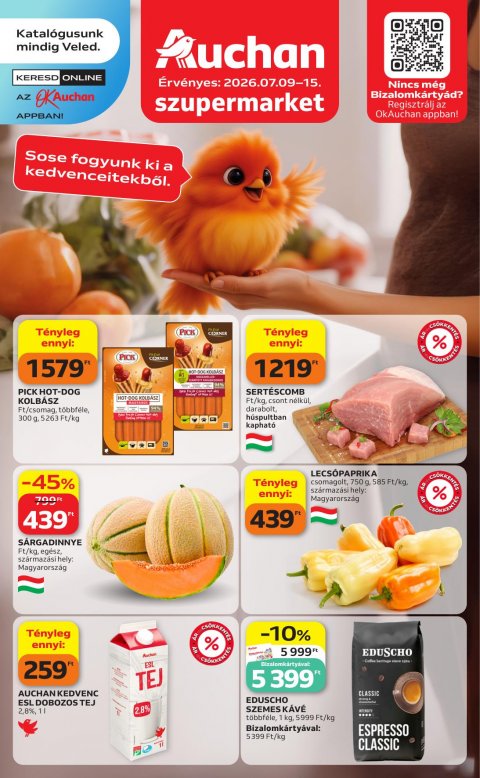 AUCHAN Szupermarket akciós újság od 9. 7. 2026 do 15. 7. 2026
