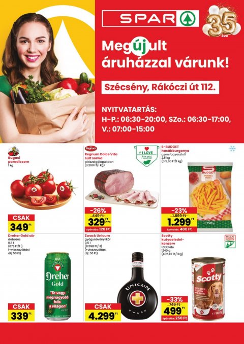 SPAR Szécsény akciós újság od 16. 7. 2026 do 22. 7. 2026
